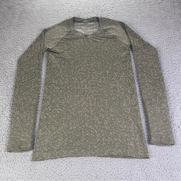 lululemon athletica Tops - Lululemon Swiftly Tech Shirt Womens 4 Green Long Sleeve Running Athletic Gym
